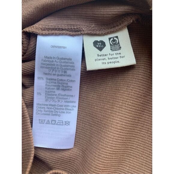 Madewell Supima Rib One-Shoulder Tank in Stable/brown - Picture 10 of 10